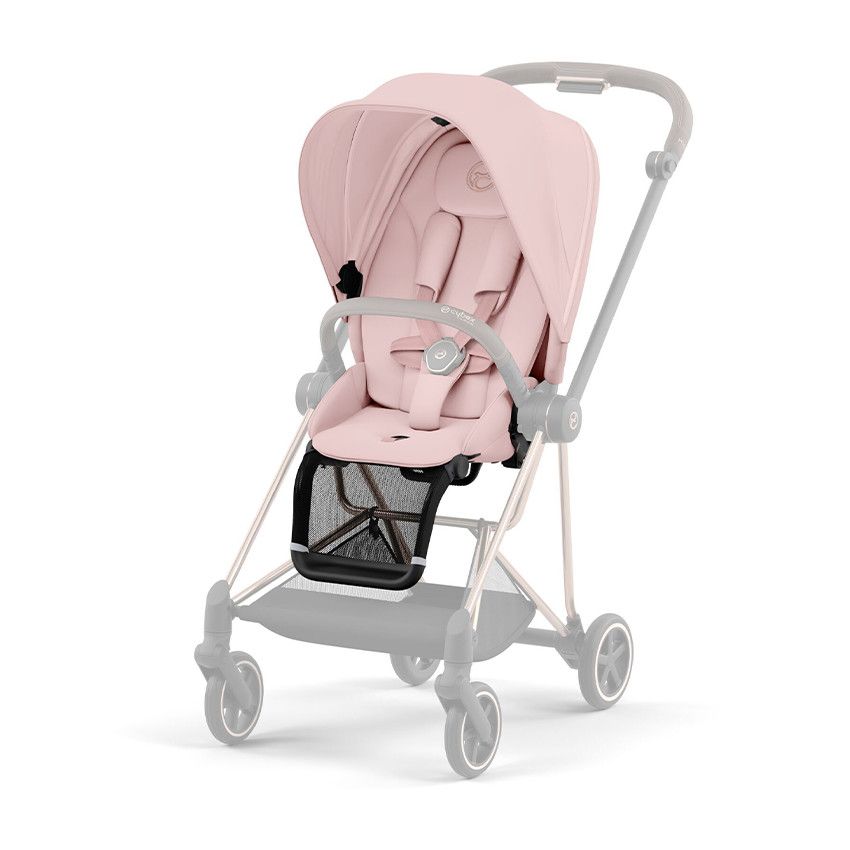 Habillage de siège pour poussette Mios 3 peach pink - Ecru