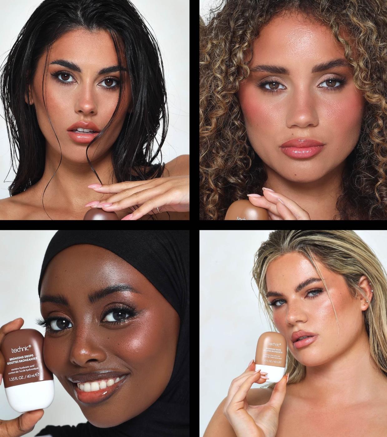 Technic Cosmetics - Gotas bronzeadoras com ácido hialurônico - Light