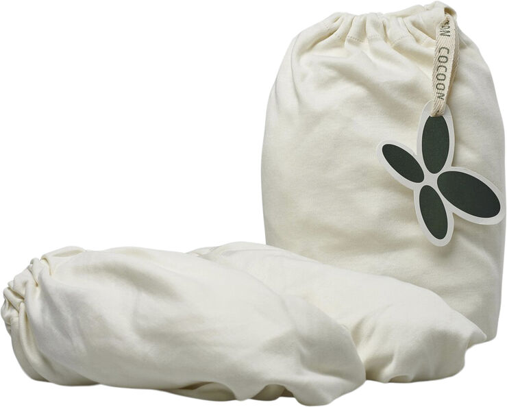 Cocoon 2 stk. COCOON økologisk jersey lagen, barnevogn - 37x96 cm Natural