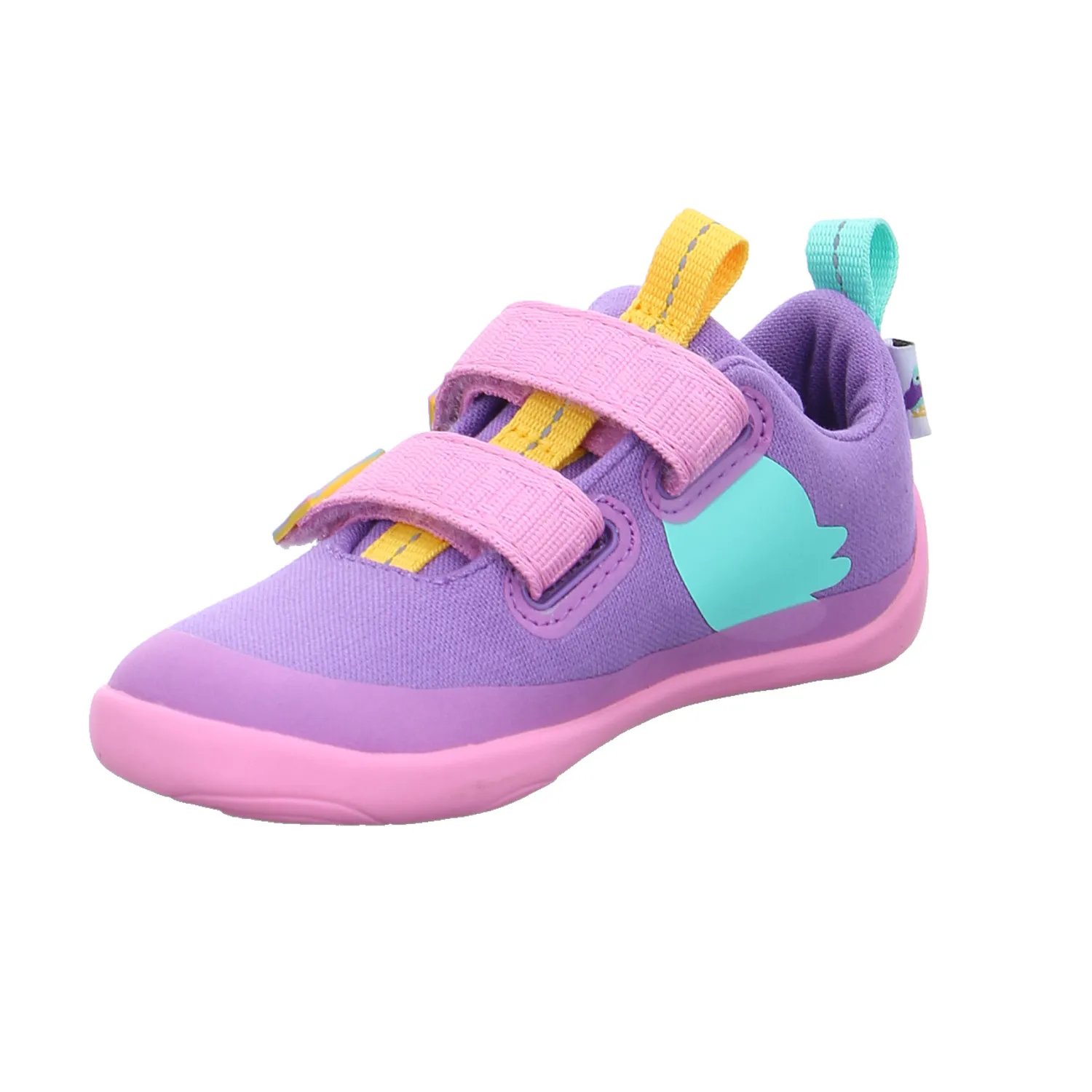 AFFENZAHN Kleinkinder-Halbschuh Klett Flieder Textil  Komfortschuh