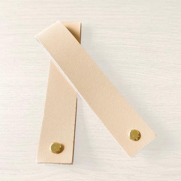 INF Elegante PU-Lær Hengestropper for Bryllupsskilt Beige