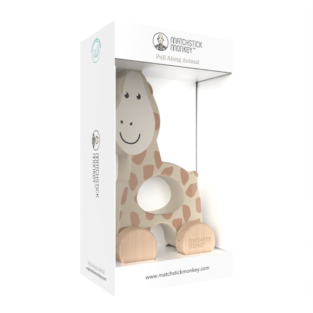 Matchstick Monkey Holz-Nachzieh-Spielzeug
