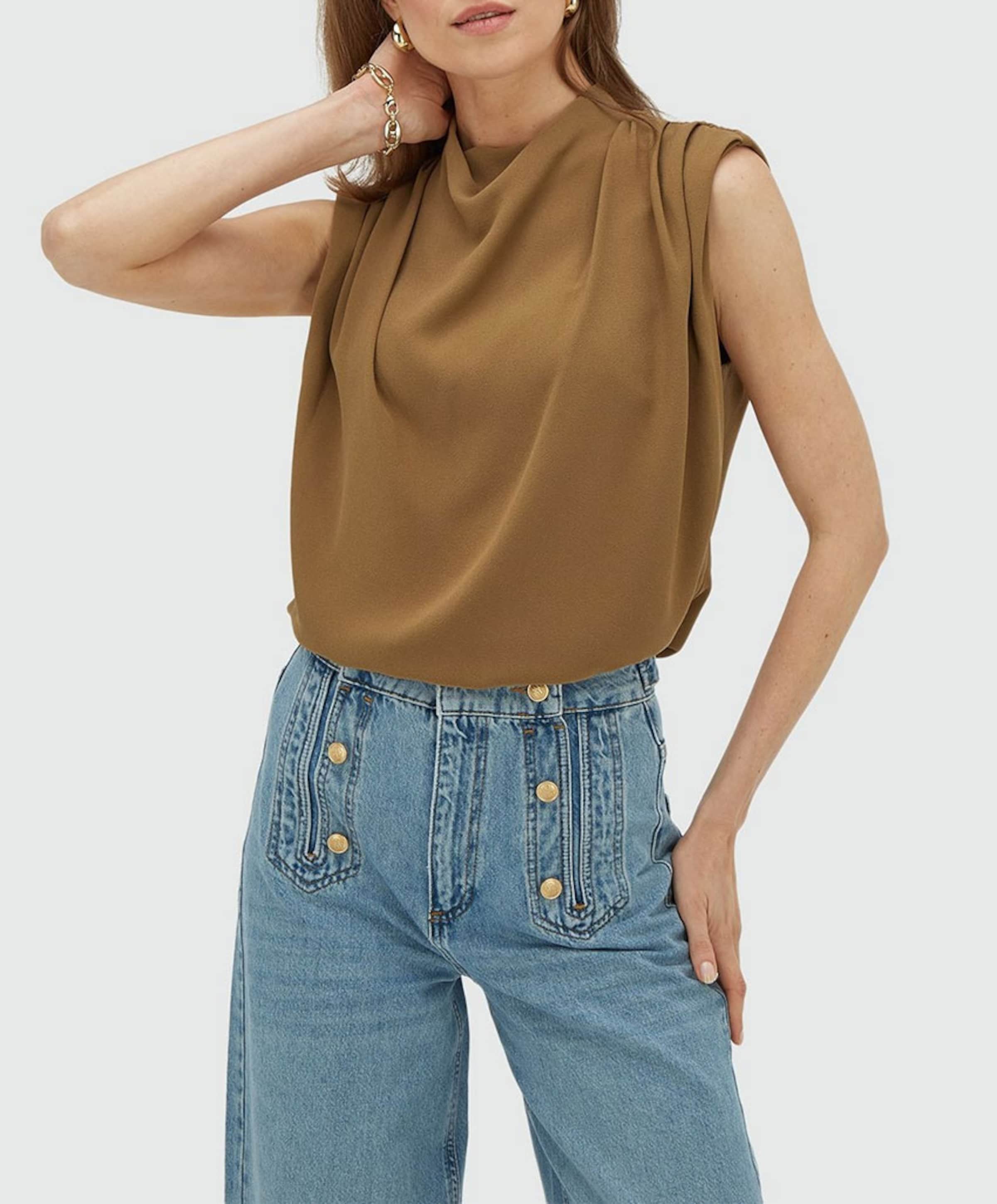 Josh V Dames top beige