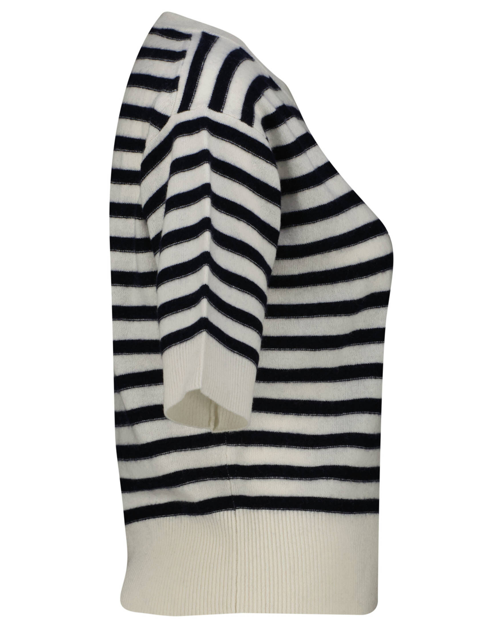 Allude| Damen Feinstrickpullover mit Wolle und Kaschmir Kurzarm