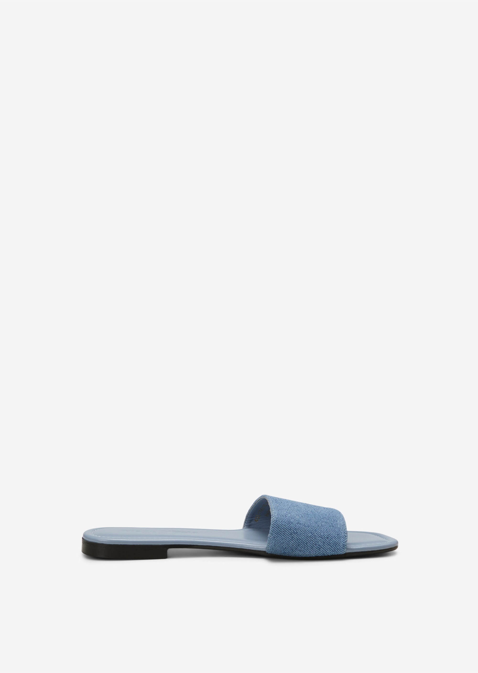 Pantolette in Denim-Optik