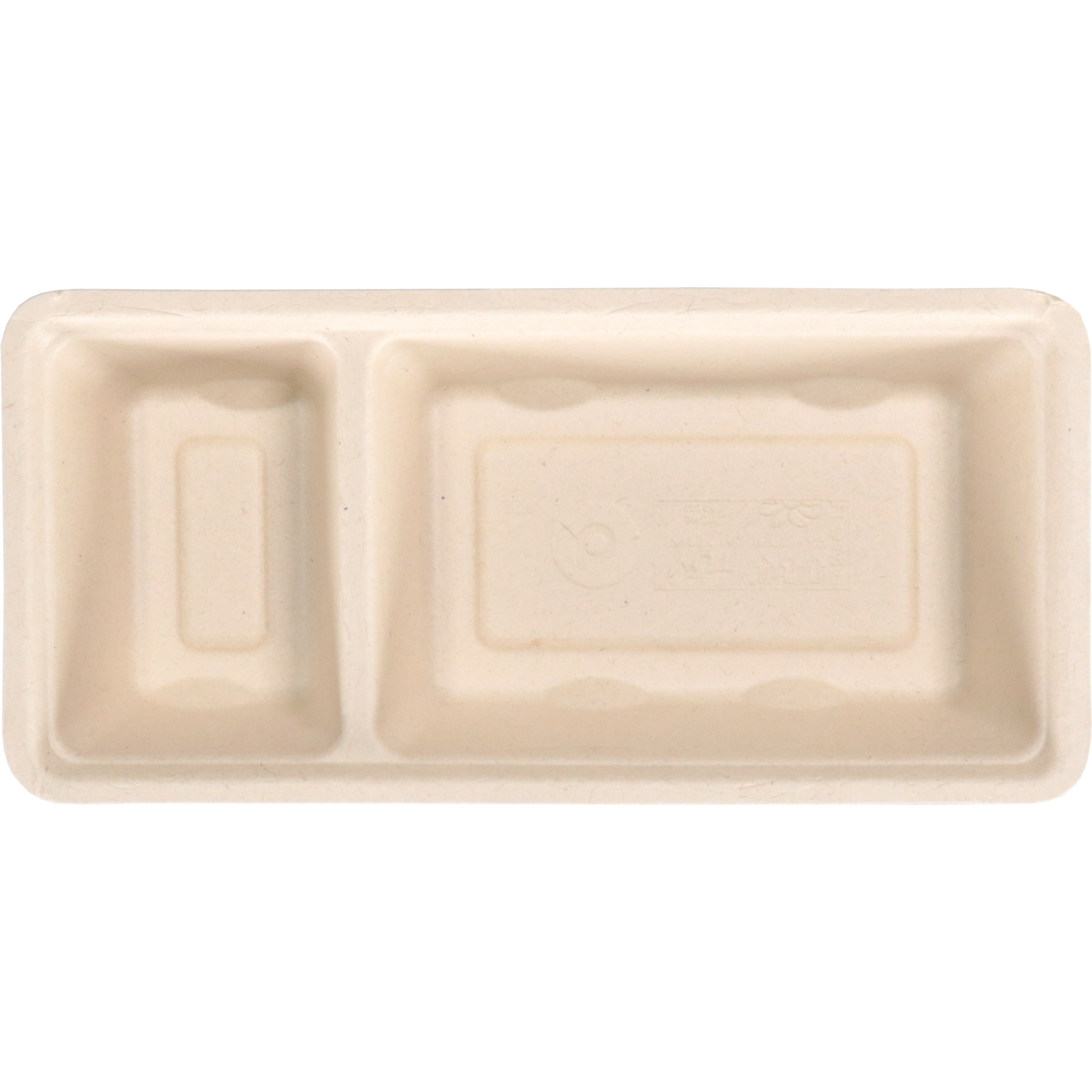 Depa Bak, Bagasse (suikerrietpulp), A22, snackbak, 203x95x30mm, naturel