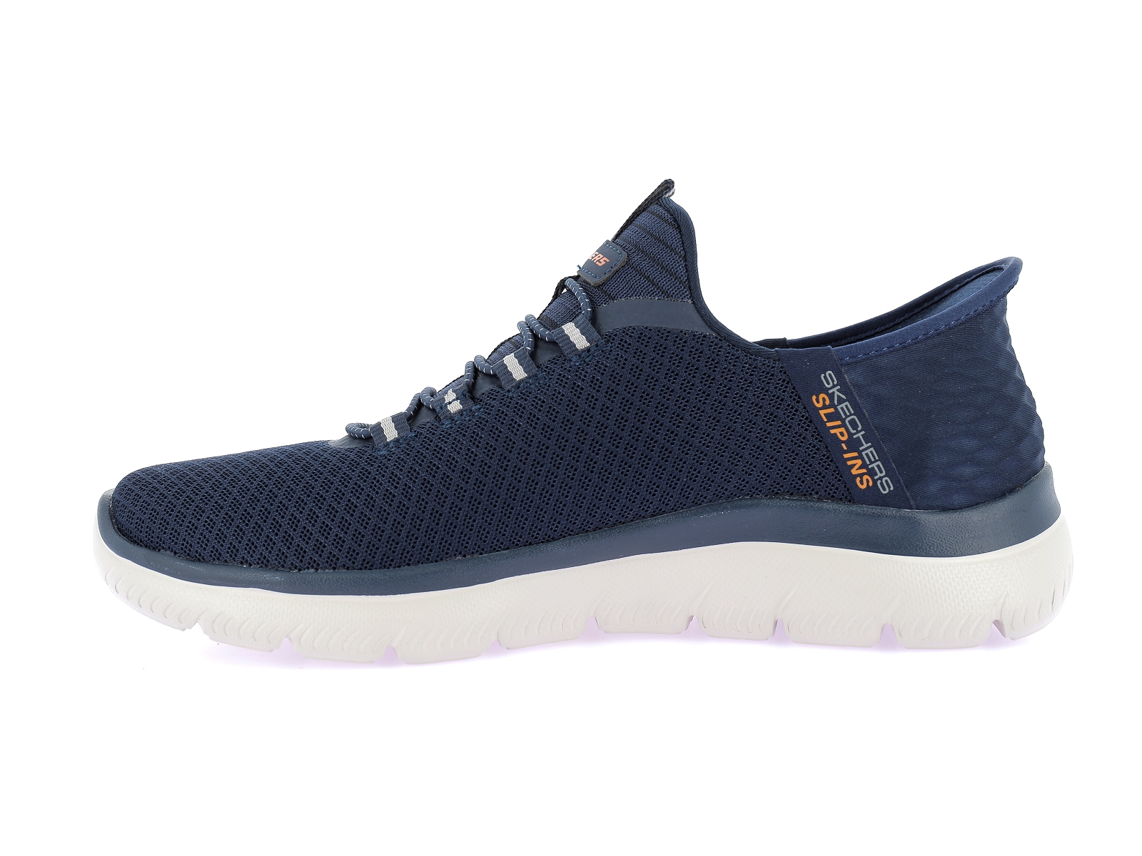 Skechers-SUMMITS SLIPS IN HIGH RAN Matières combinées Marine