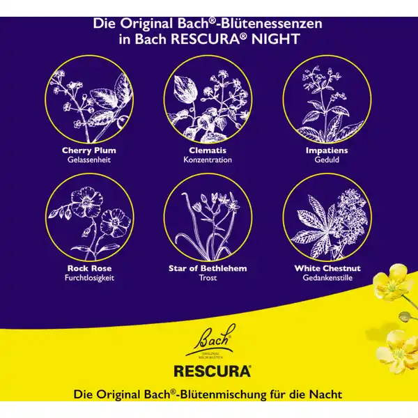 Bachblüten RESCURA® Night Tropfen alkoholfrei