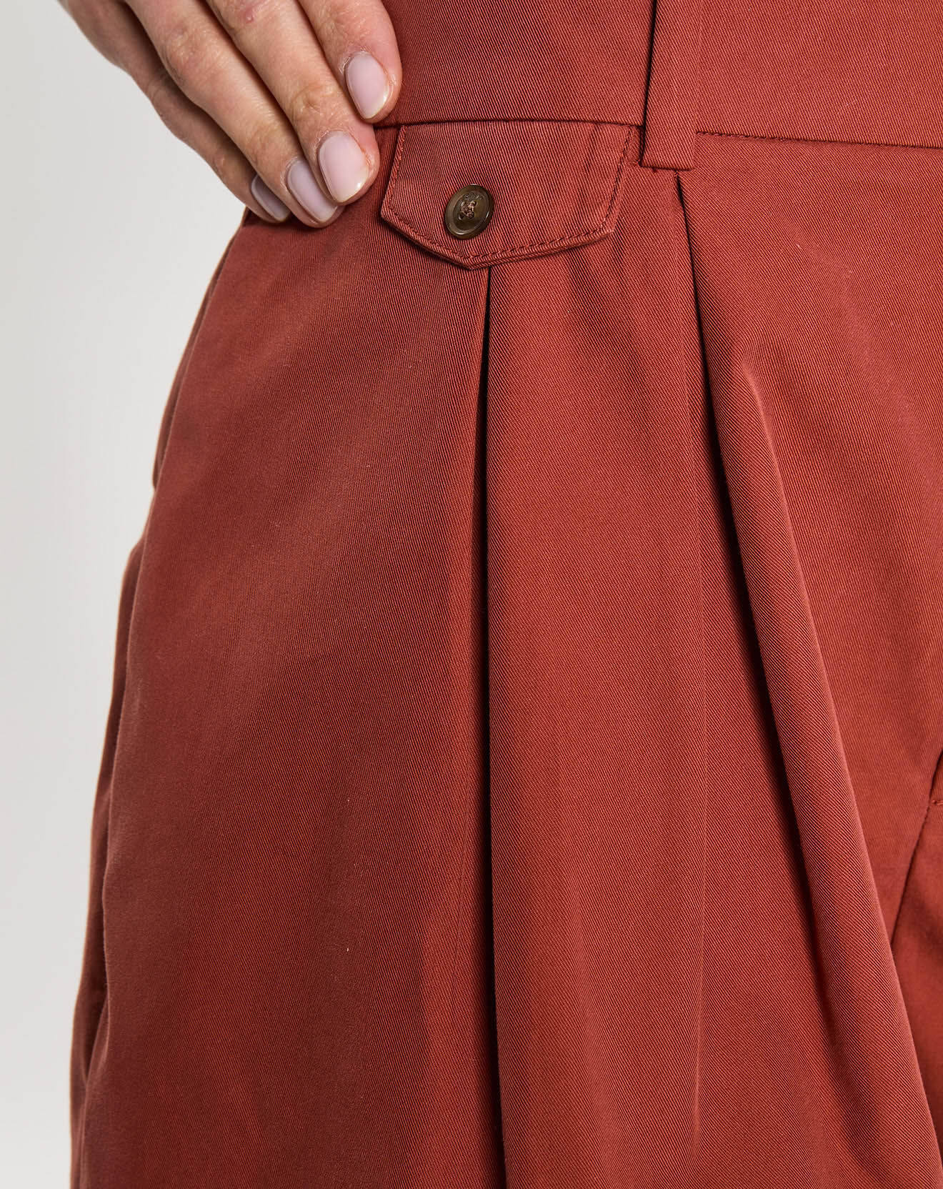 Esprit Short taille haute tailleur marron