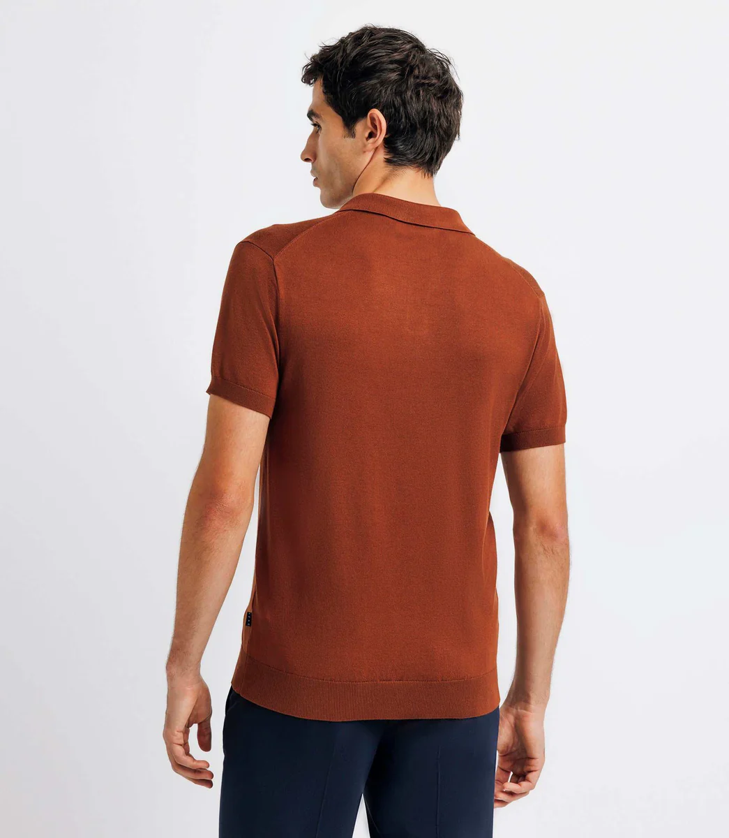 Polo en maille truffe