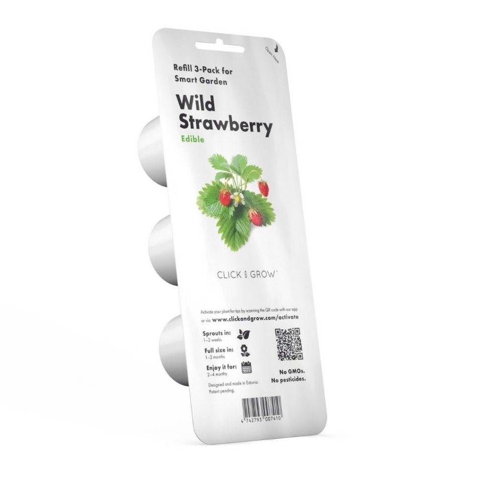 Click and Grow - Smart Garden Refill 3-pack - Wild Strawberry (SGR24X3)