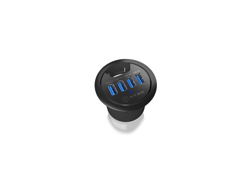 ICY BOX Tisch-Hub IB-HUB1403 USB 3.0 Tisch-Hub mit 4 Ports