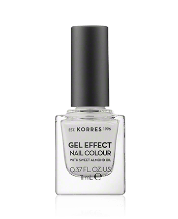 Korres Gel Effect Nail Colour 02 Porcelain White 11ml