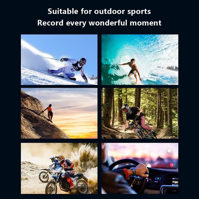 Actionkamera 24MP 5K Ultra HD 30m vandtæt udendørs sportskamera