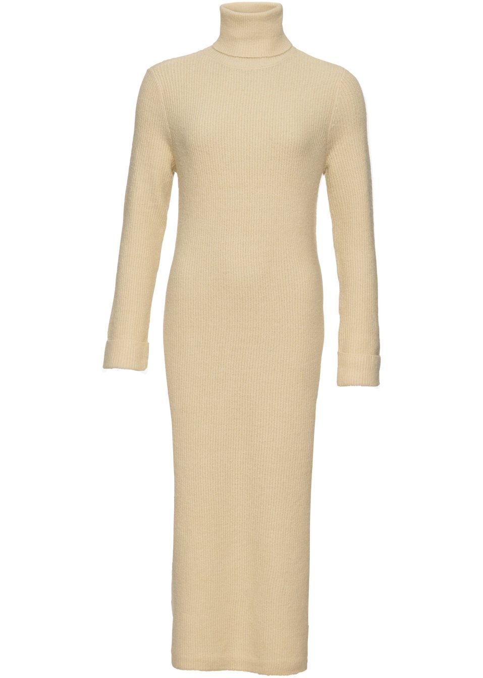 Robe en maille à col roulé