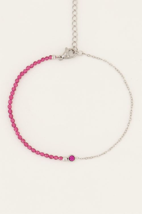 Geboortesteen armband