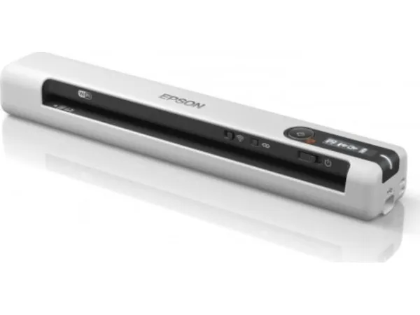 Epson WorkForce DS-80W - Dokumentscanner - Contact Image Sensor (CIS) - A4 - 600 dpi x 600 dpi - op til 15 ppm (mono) / op til 15 ppm (farve) - op til 300 scanninger pr. dag - USB 2.0, Wi-Fi(n)