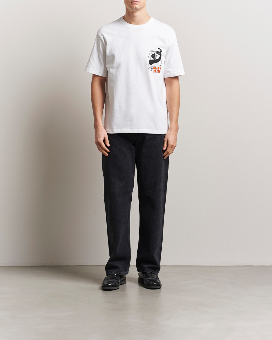 Samsøe Samsøe Heart Printed Crew Neck T-Shirt White