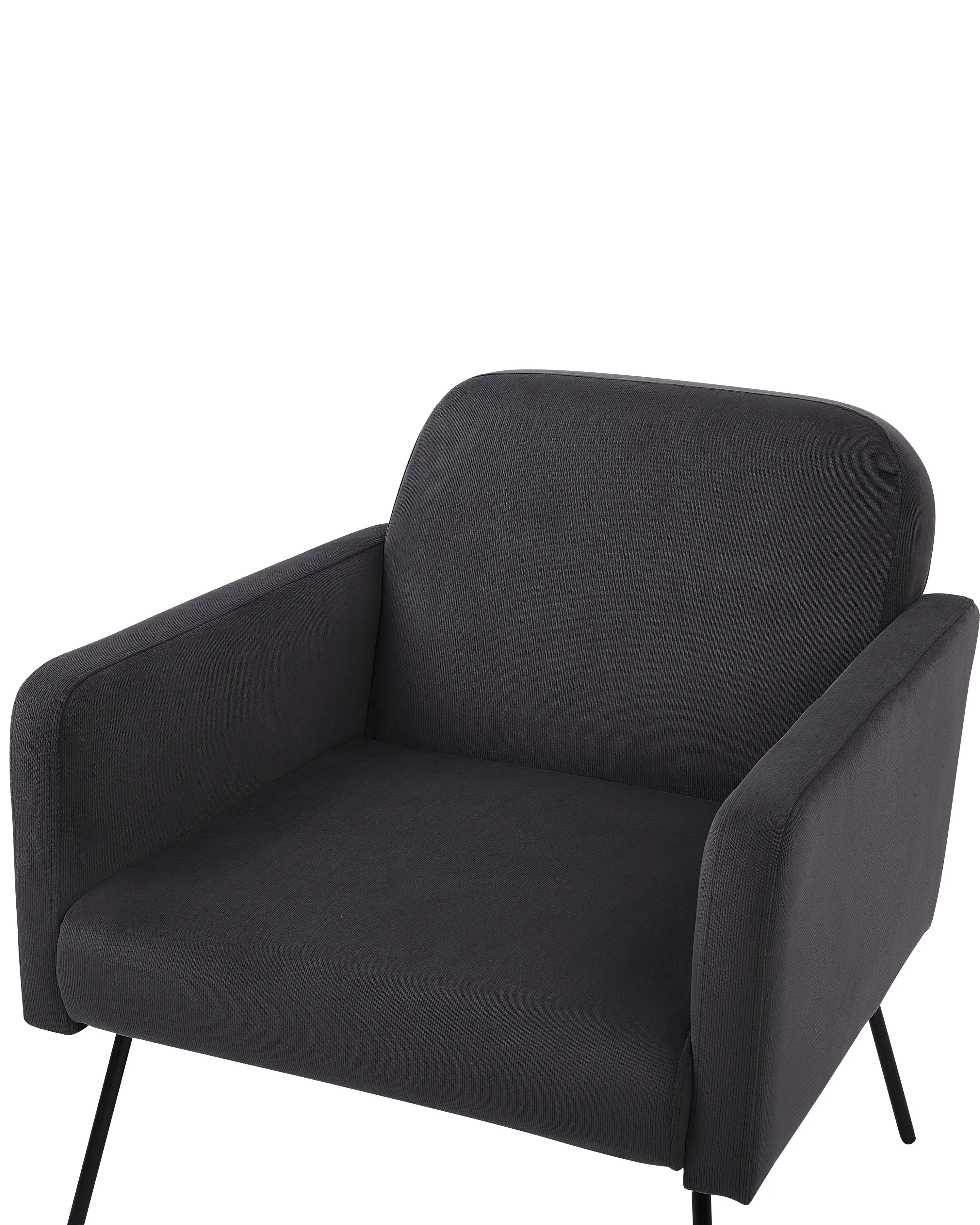 Fauteuil NARKEN Fluweel Grijs