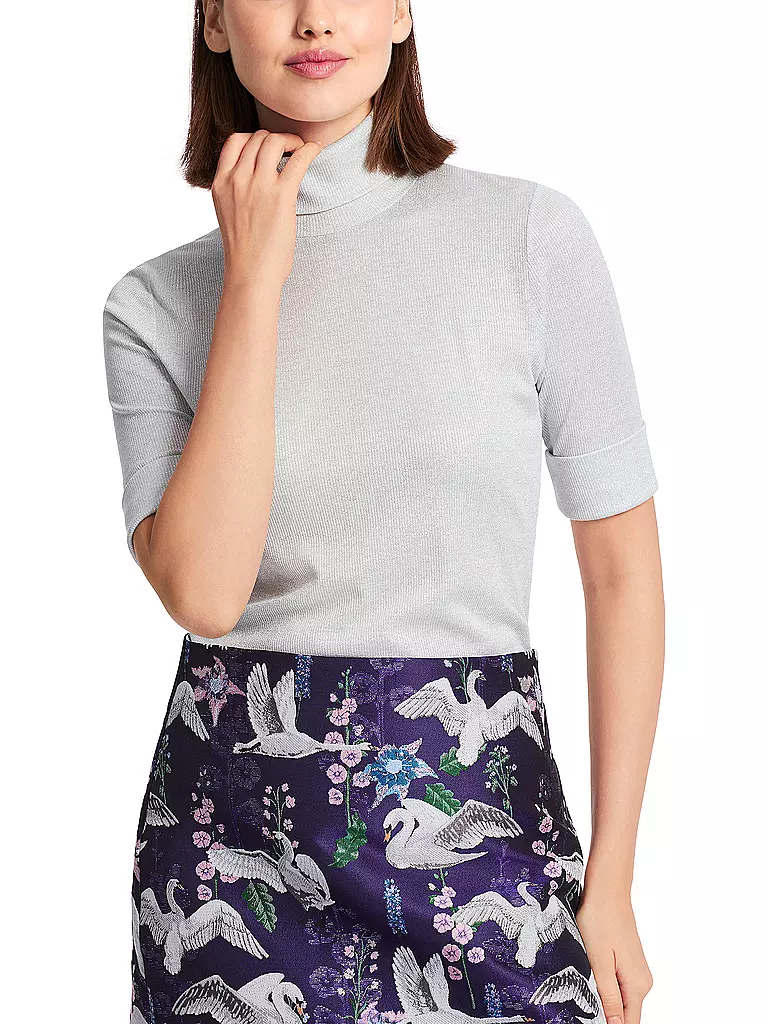 MARC CAIN Rollkragenpullover silber