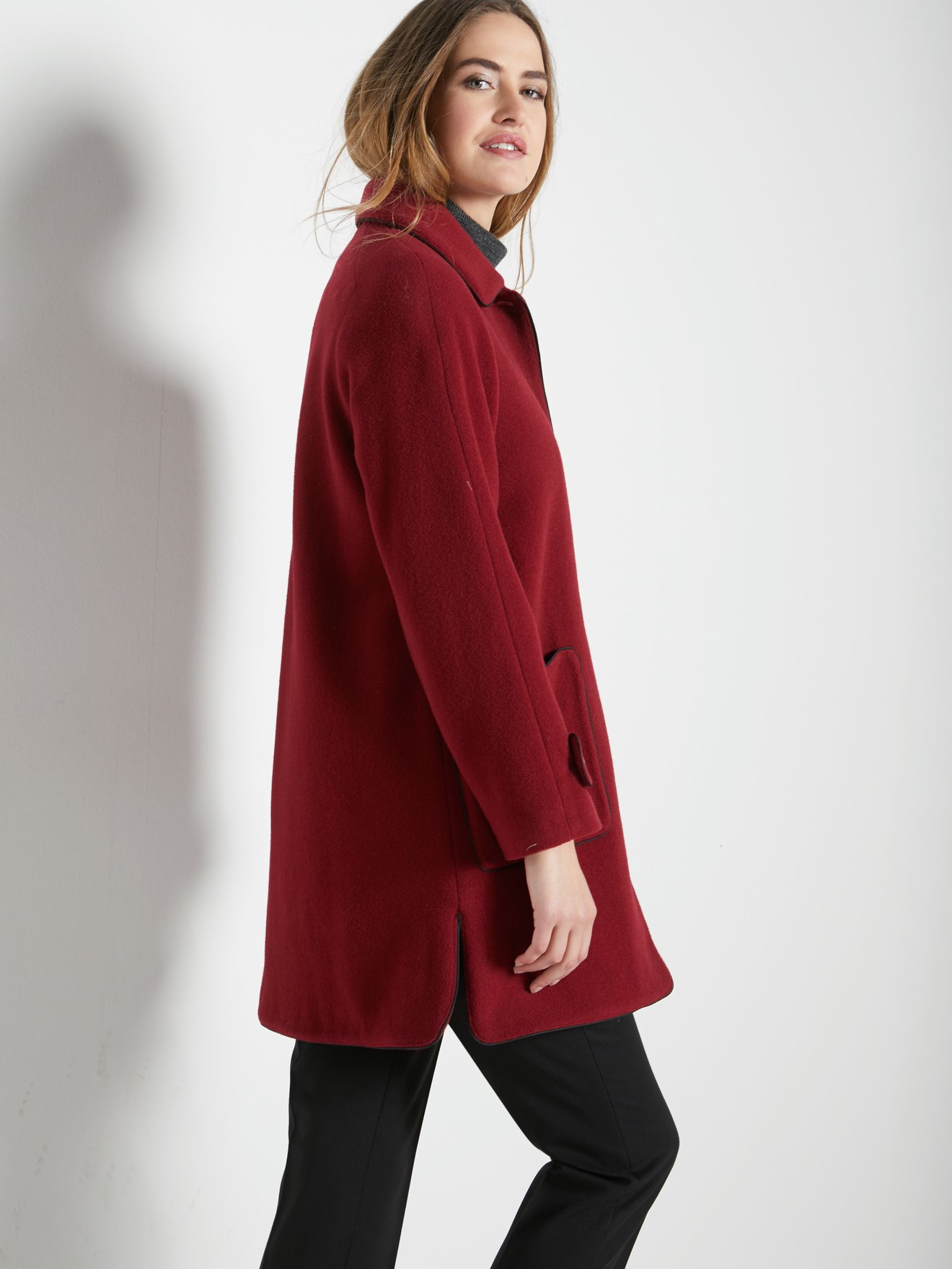 Manteau caban 70% laine