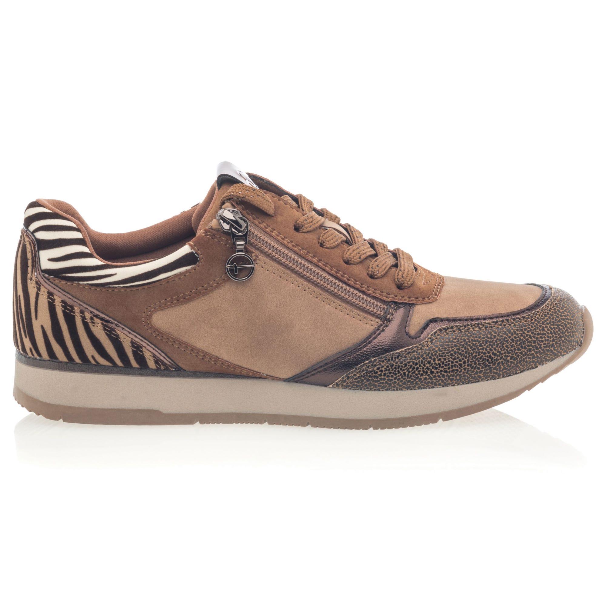 Baskets basses Femme cognac
