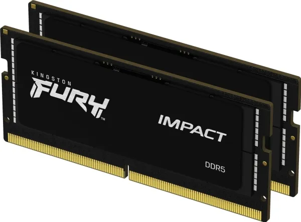 Kingston FURY Impact - DDR5 - sæt - 64 GB: 2 x 32 GB - SO DIMM 262-PIN - 5600 MHz / PC5-44800 - CL40 - 1.1 V - ikke bufferet - on-die ECC