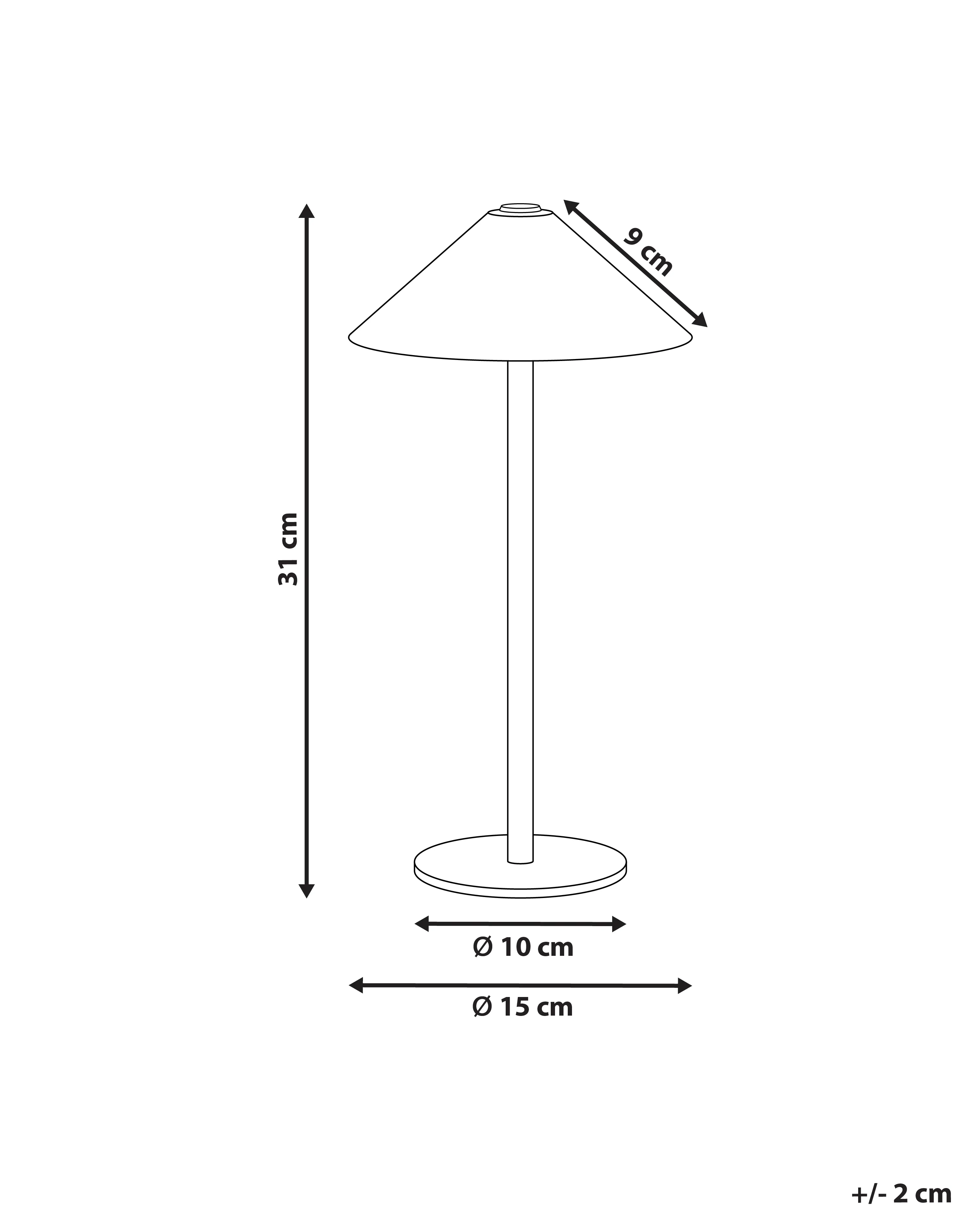 LED draadloze tafellamp FRANCOLI met dimmer Metaal Wit