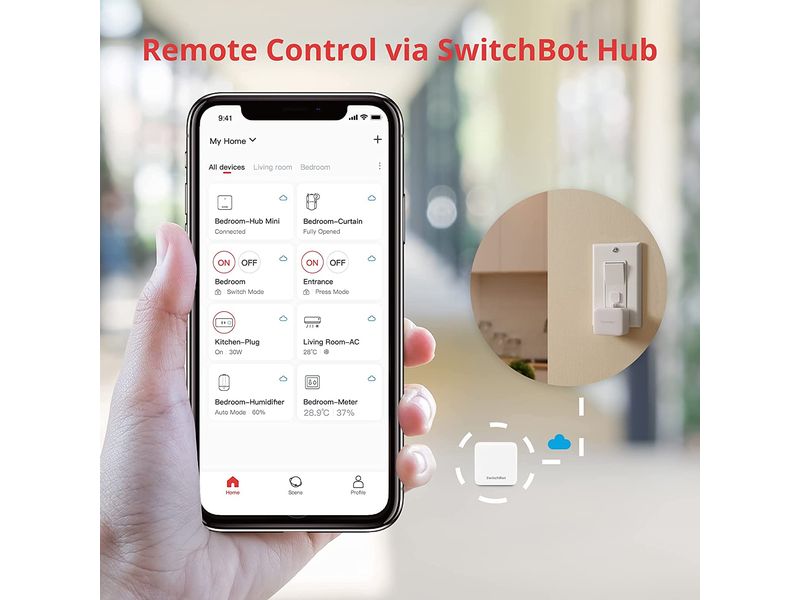 SwitchBot Tastermodul  Weiss Automatischer Tastendrücker