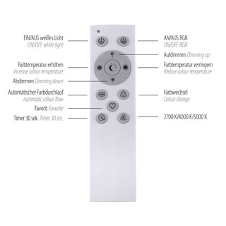 LED-Deckenleuchte Gustav 42x2,9 cm rund weiß