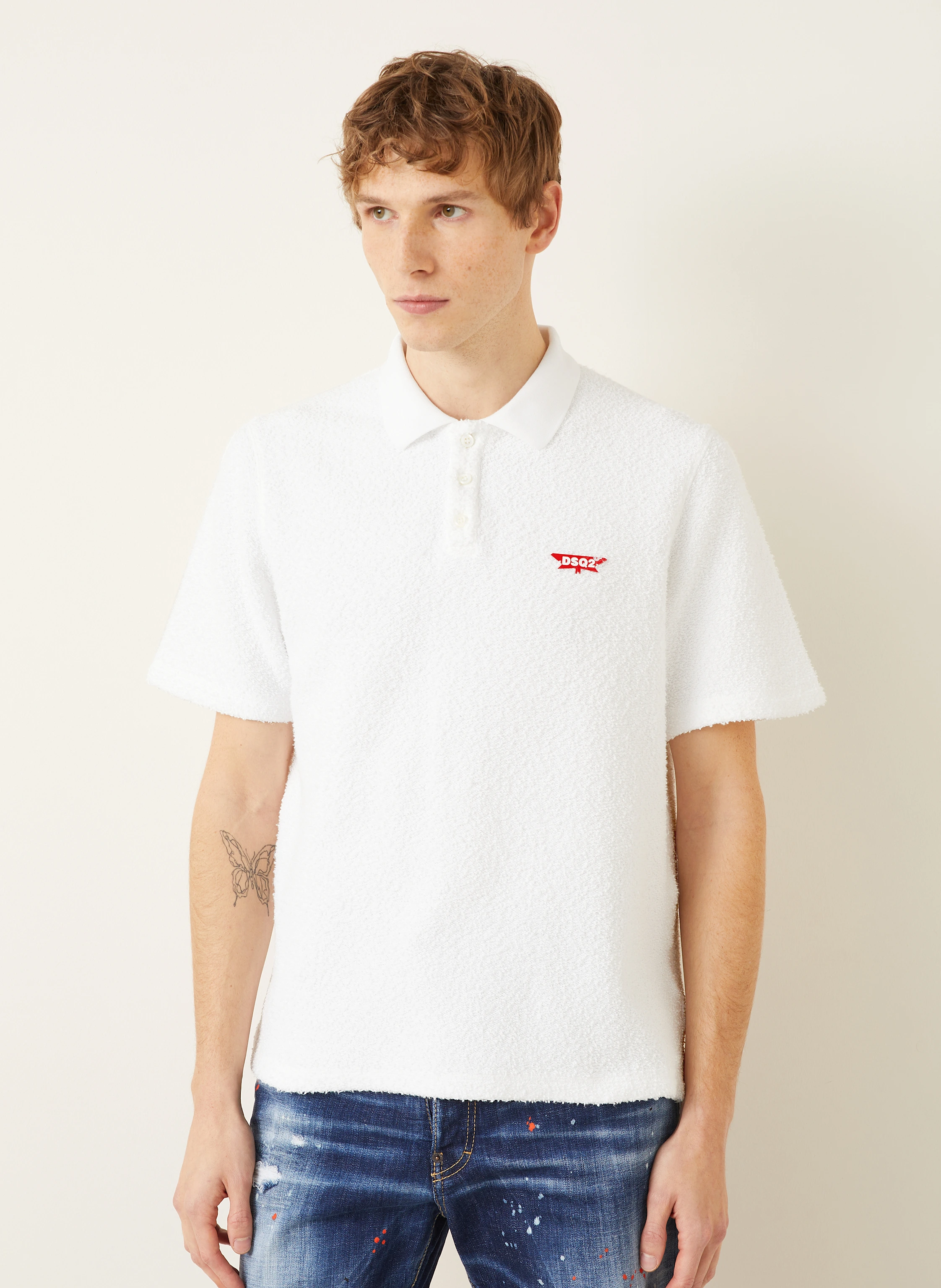 DSQUARED2 Frottee-Poloshirt Tennis Fit
