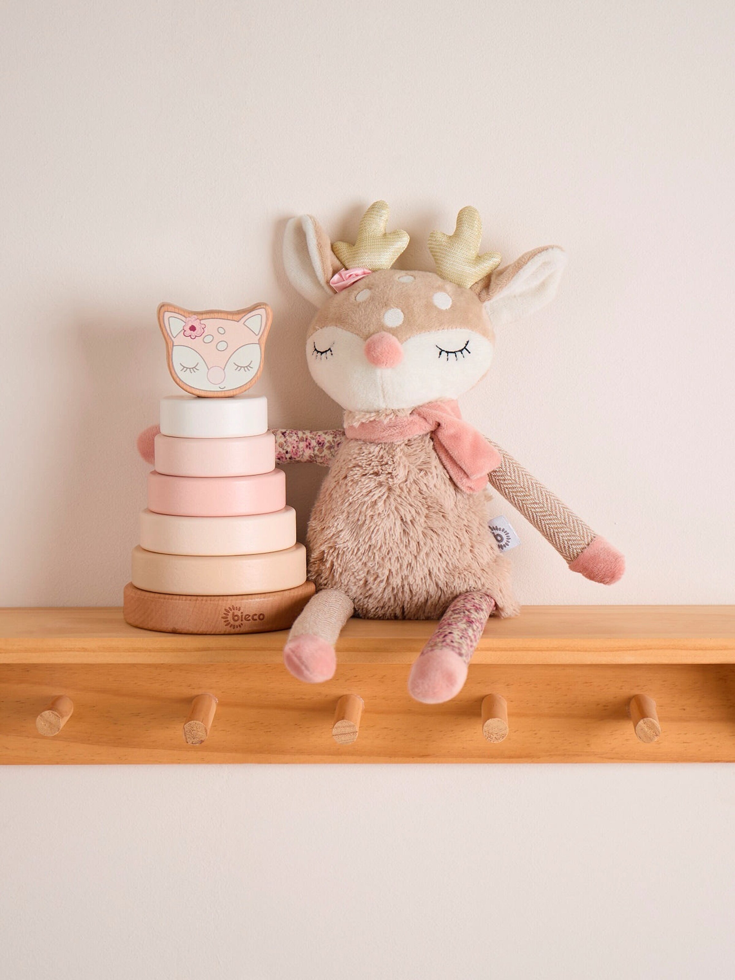 Bieco Kuscheltier Großes Reh - ab Geburt Beige