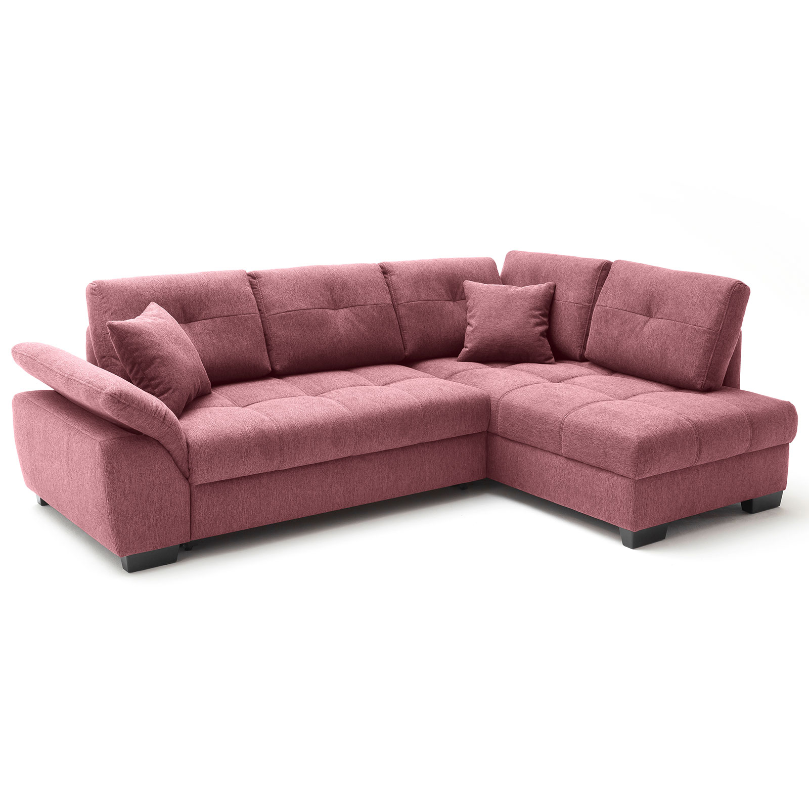 Ecksofa - burgundy - Boxspringaufbau - Dauerschläfer