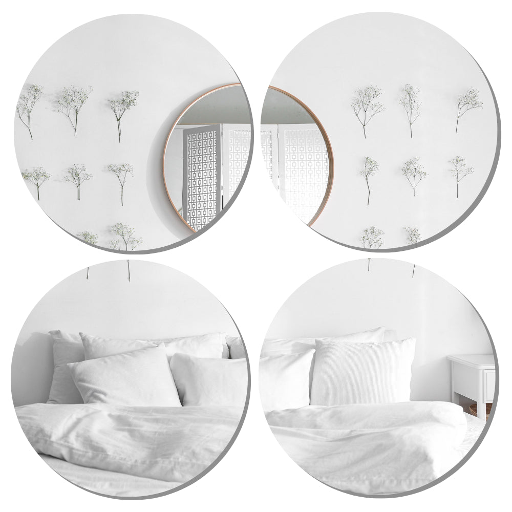 MISOU Plakspiegel Flora Set van 4