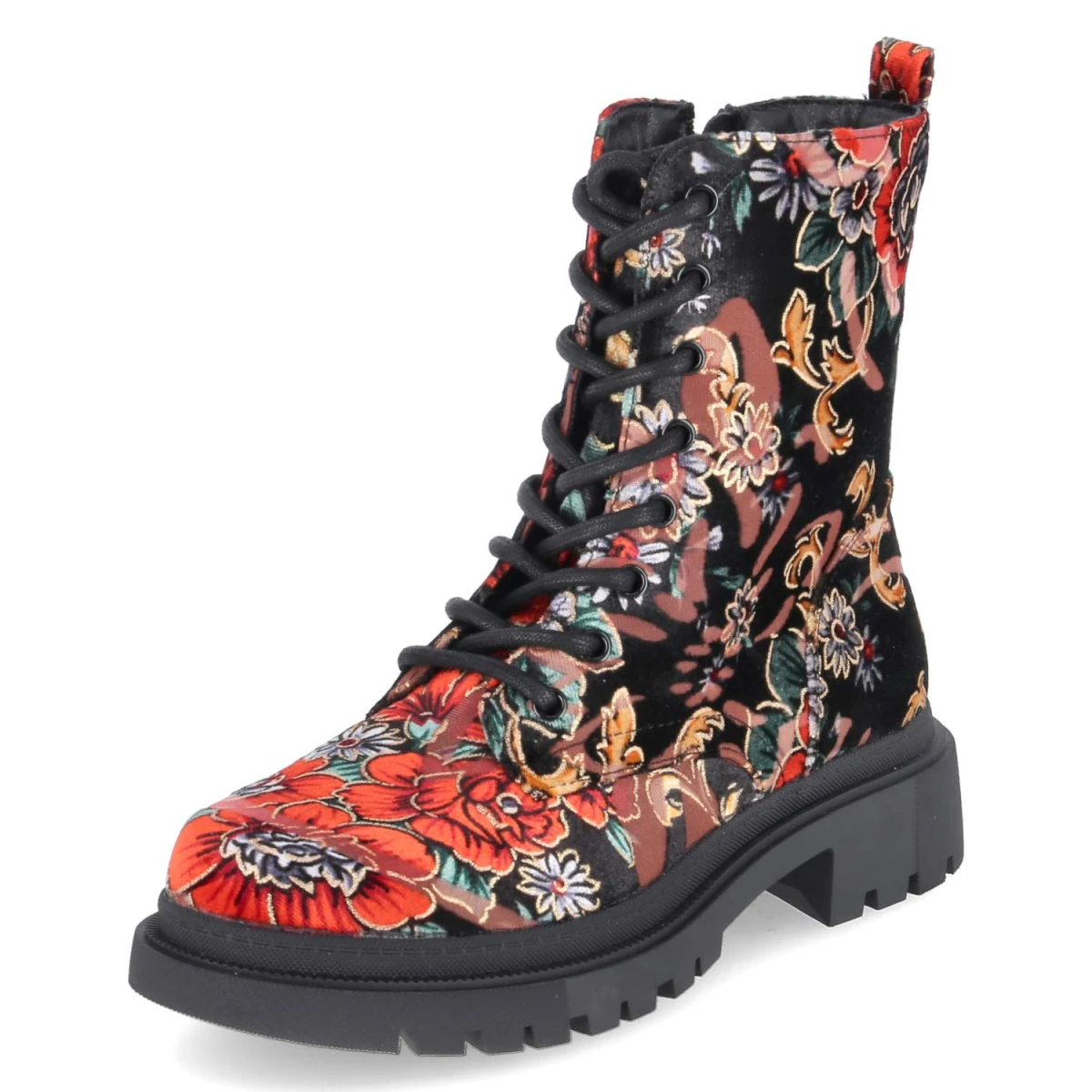 La StradaBoots - Velvet Black-Red