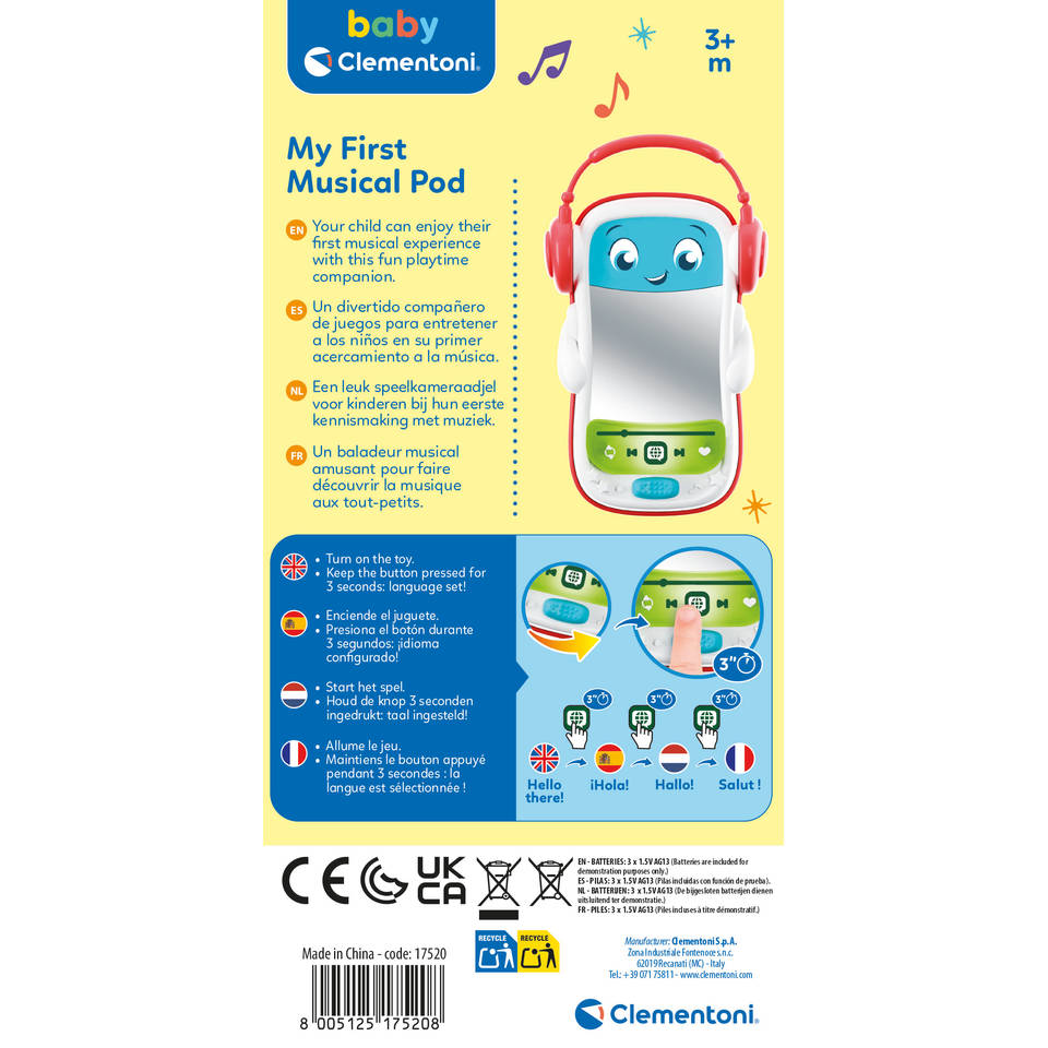 Clementoni Baby mijn eerste muzikale pod