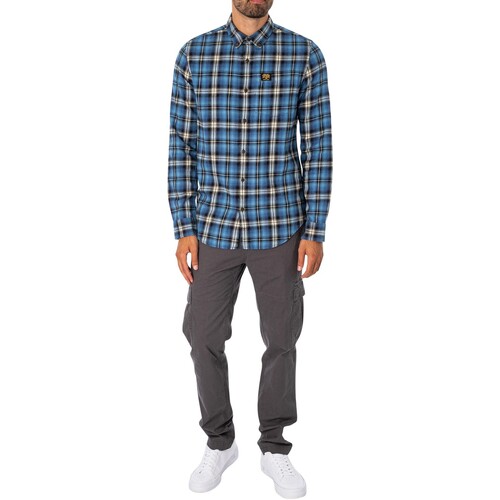 Superdry - Camisa De Leñador De Algodón Azul