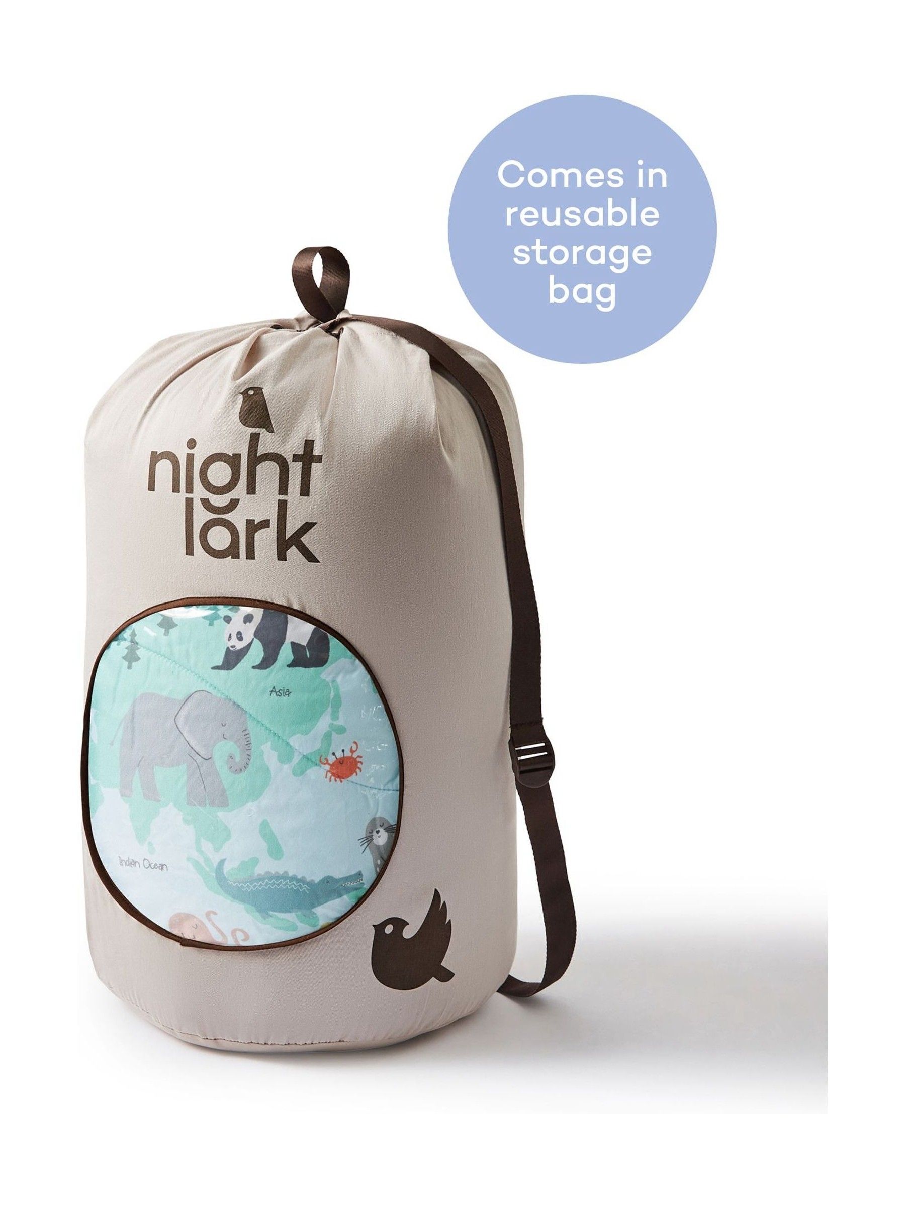 Night Lark Junior Coverless Duvet Set 4.5 Tog