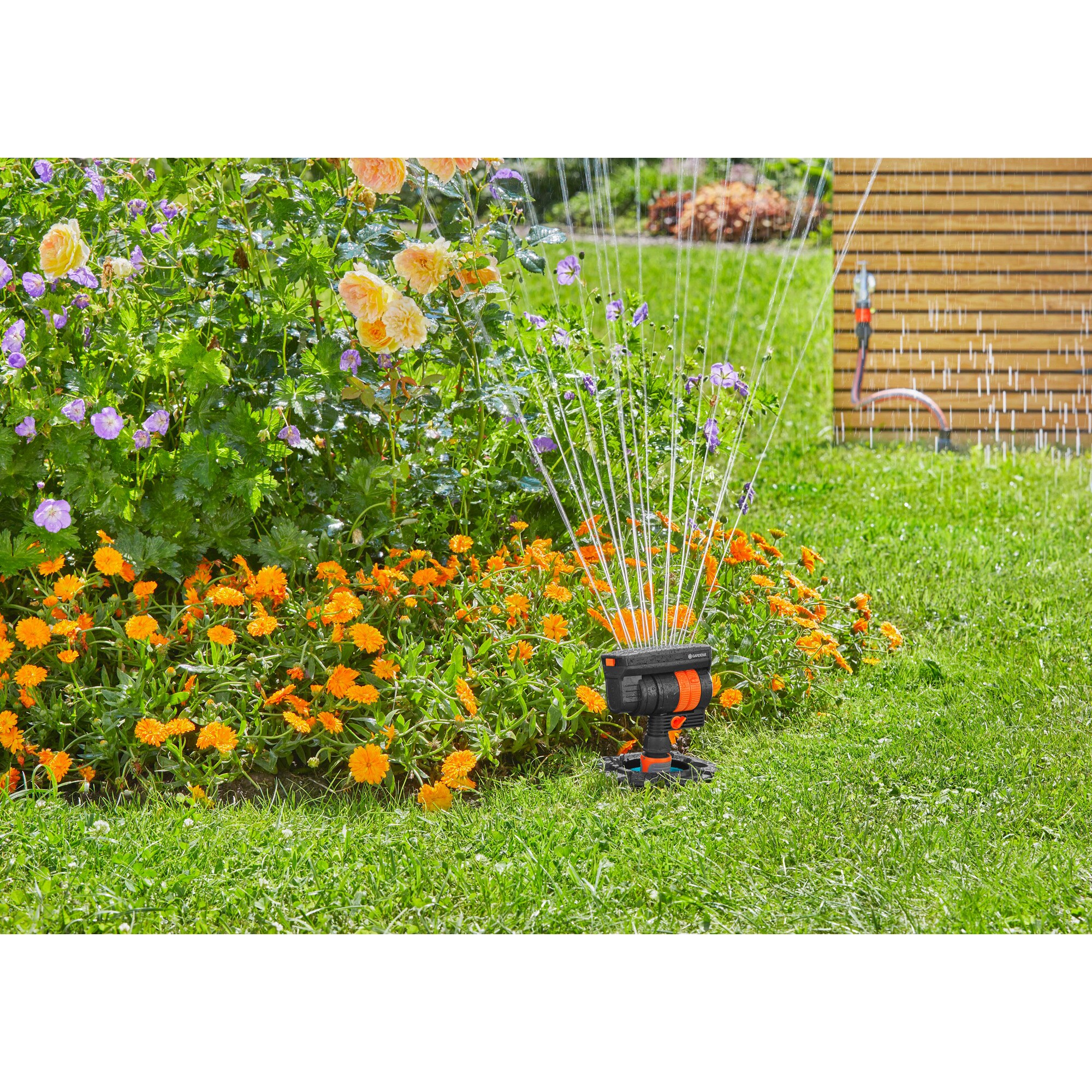 GARDENA Wasserhahn Komplett-Set Pipeline mit Viereckregner