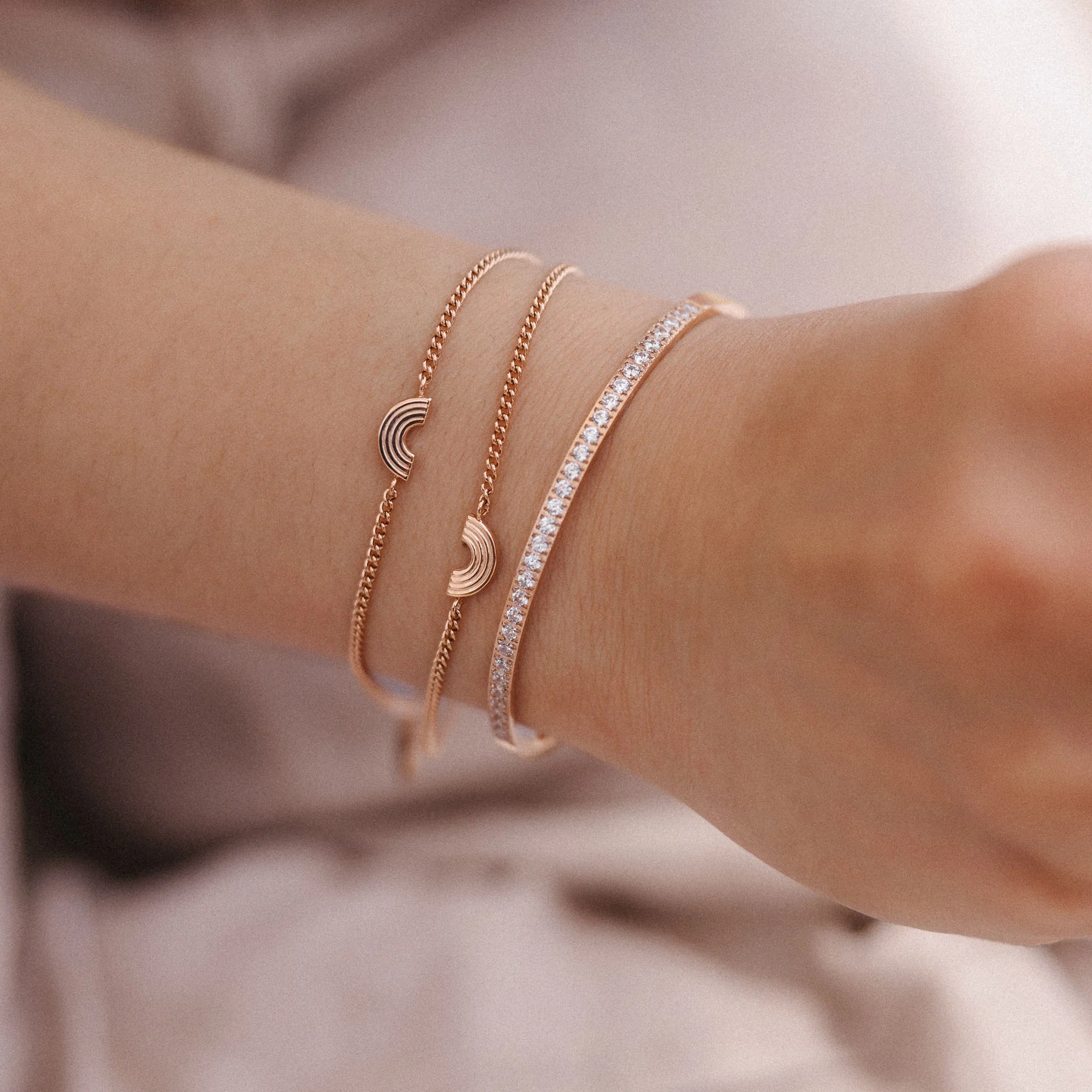 Rainbow Love Armband Set