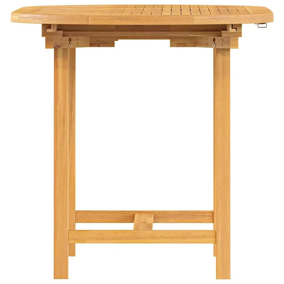 vidaXL - Tuintafel - Bruin - Massief teakhout - 110-160x80x75 cm - Verlengbaar