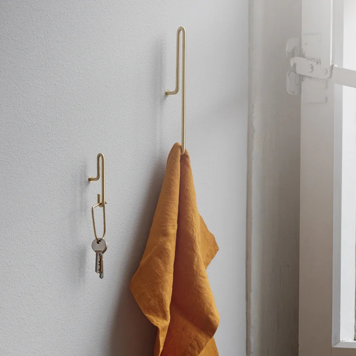 Moebe - Wall Hook large, matt gold