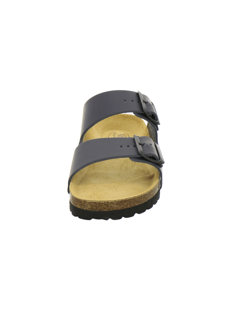 Pantoletten Damen Zweischnaller navy
