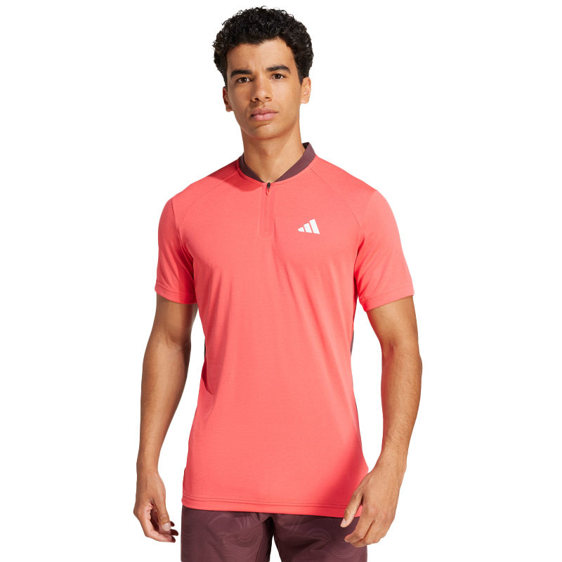 Polo homme Adidas Pro Freelift rouge fluo Open d'Australie