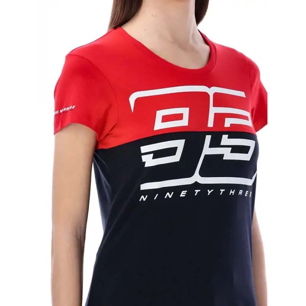 marc marquez - T-shirt femme 93 Ninety Three Bleu / Rouge