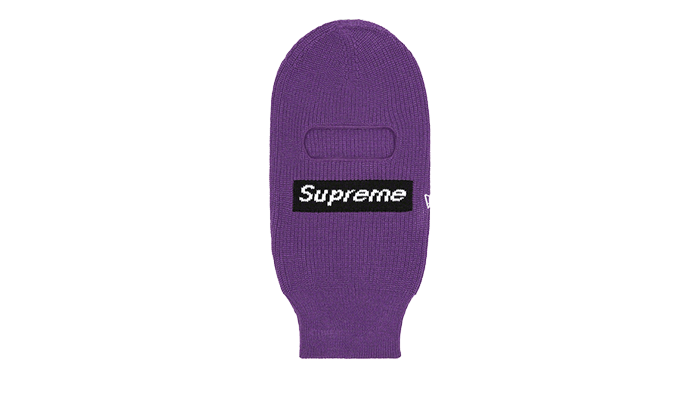 Supreme New Era Box Logo Balaclava Dark Purple