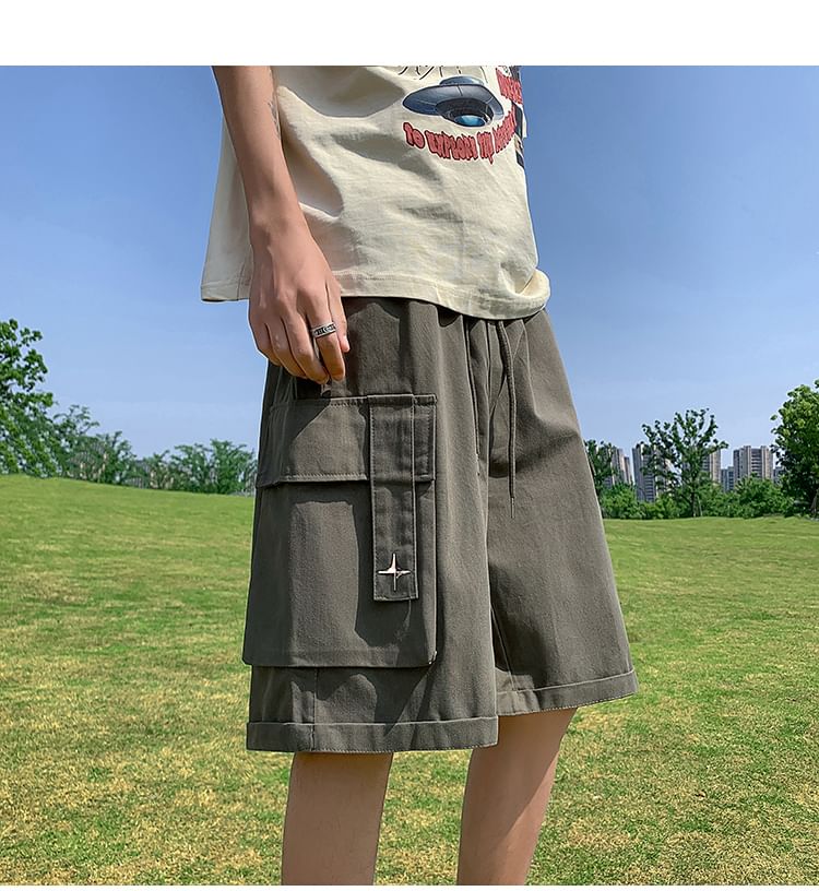 Bay Go Mall - Cargoshorts met trekkoord in de taille en wijde pijpen