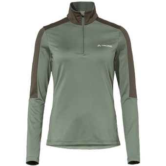 Vaude Livigno Halfzip II Langarmshirt Agave Damen