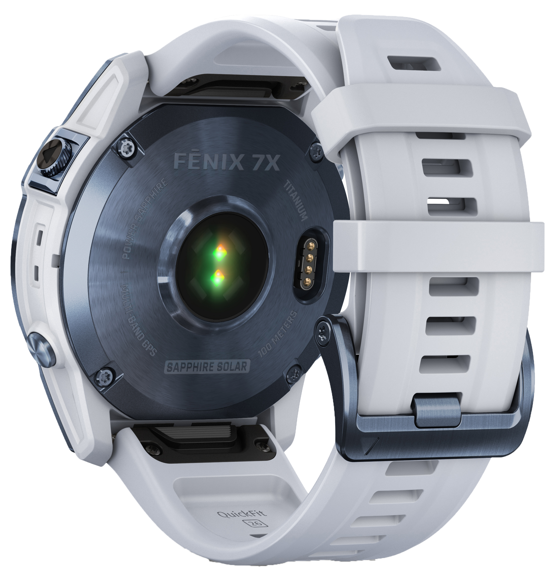 Fenix 7X Sapphire Solar Mineral Blue w/Whitestone Band