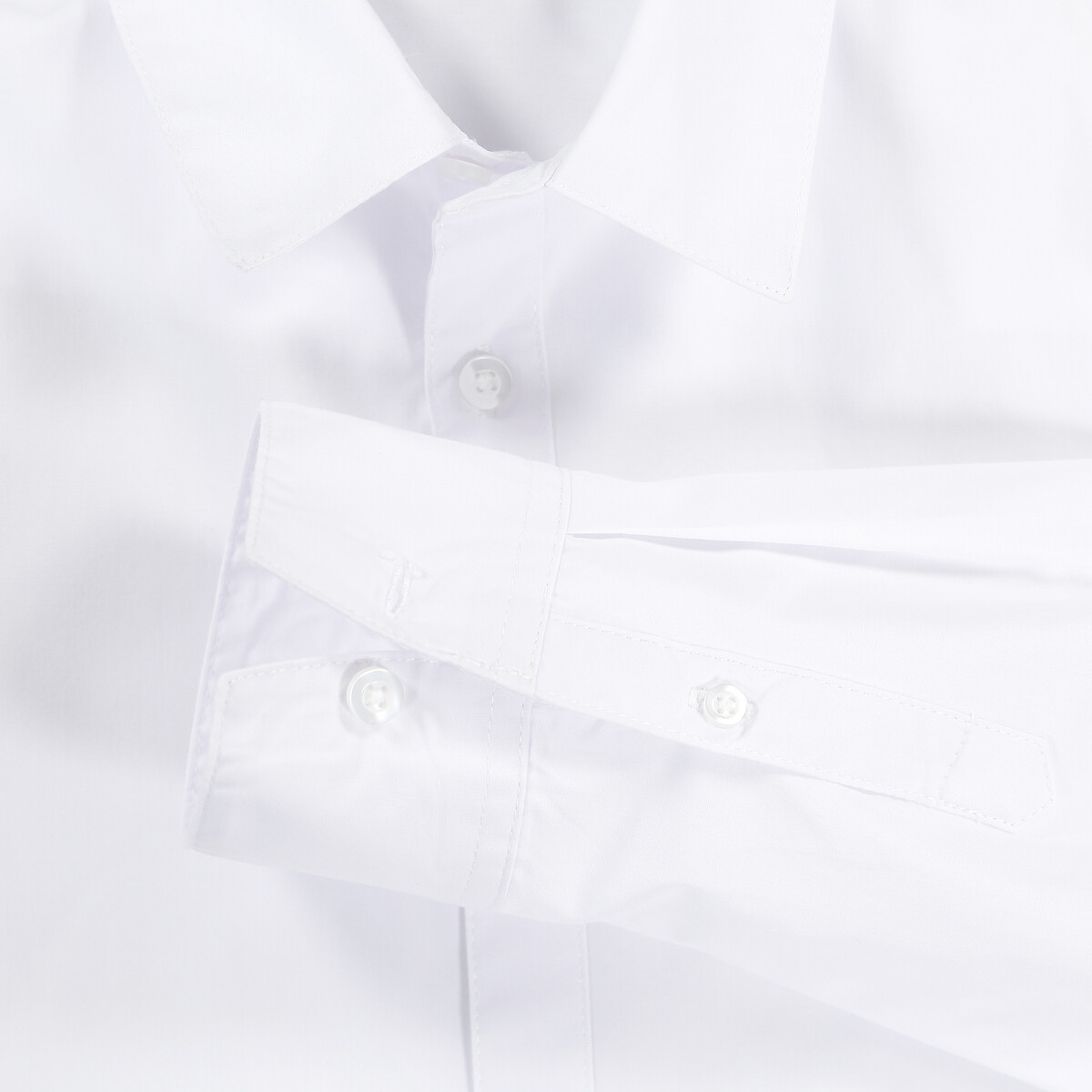 COLEÇÕES LA REDOUTE<br>Camisa branca de manga comprida